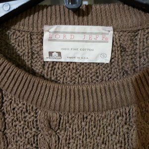 Lord Jeff sweater, 100% Fine Cotton, Made in U.S.A.